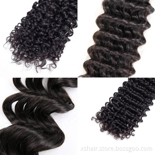 Raw Virgin Cuticle Aligned Hair, 10A Mink Brazilian Hair, Free Sample Virgin Brazilian Human Hair Bundles With Closure